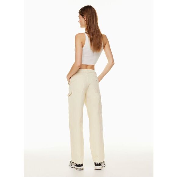 Aritzia TNA Greenwich High-waisted carpenter twill Pants Size 0 - Picture 5 of 12